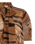 Elisabetta Franchi Brown Polyester Short Dress