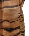 Elisabetta Franchi Brown Polyester Short Dress