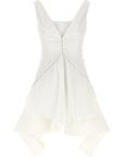 Alexander McQueen White Cotton Short Dress