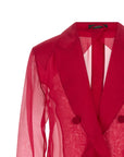 Max Mara Fuchsia Silk Blazer