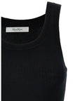 Max Mara Black Virgin Wool Sleeveles T-Shirt