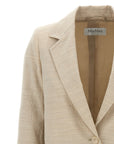 Max Mara Beige Virgin Wool Blazer