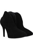 Alaïa Black Leather Ankle Boots