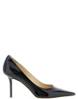 Jimmy Choo Black Leather High Heel Pumps