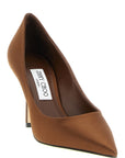 Jimmy Choo Brown Tencel High Heel Pumps