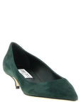 Jimmy Choo Bicolor Leather Mid Heel Pumps