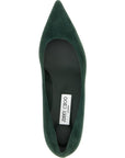 Jimmy Choo Bicolor Leather Mid Heel Pumps