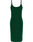 Versace Bicolor Viscose Midi Dress