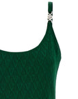 Versace Bicolor Viscose Midi Dress