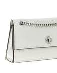 Tory Burch White Lamb Leather Shoulder Bag