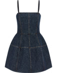 Fendi Blue Cotton Short Dress