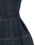Fendi Blue Cotton Short Dress