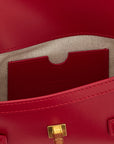 Balmain Fuchsia Calfskin Clutch Bag