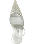 LE SILLA Silver Polyester High Heel Pumps