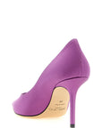 Jimmy Choo Purple Tencel High Heel Pumps