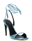 The Attico Blue Calfskin Stiletto Heel Sandals