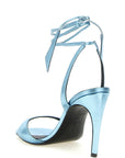 The Attico Blue Calfskin Stiletto Heel Sandals