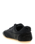 Jil Sander Black Cotton Low Top Sneakers