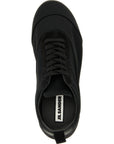 Jil Sander Black Cotton Low Top Sneakers
