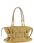Balmain Beige Calfskin Shoulder Bag