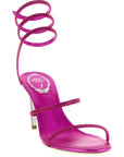 RENE CAOVILLA Fuchsia Viscose Stiletto Heel Sandals