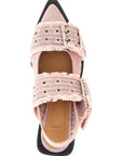 Ganni Multicolor Organic Cotton Ballet Flats