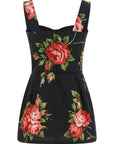 Dolce & Gabbana Black Cotton Tank Tops