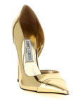 Jimmy Choo Gold Leather High Heel Pumps