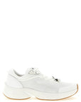 Jimmy Choo White Tencel Athletic Sneakers