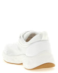 Jimmy Choo White Tencel Athletic Sneakers