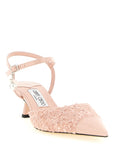 Jimmy Choo Multicolor Tencel Mid Heel Pumps