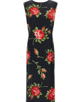 Dolce & Gabbana Black Viscose Midi Dress