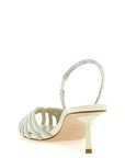 LE SILLA Bicolor Goatskin Stiletto Heel Sandals