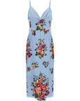 Dolce & Gabbana Blue Viscose Midi Dress