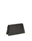 Alexander McQueen Black Calf Leather Bos Taurus Clutch Bag