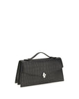 Alexander McQueen Black Calf Leather Bos Taurus Handbag