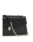 Alexander McQueen Black Calf Leather Bos Taurus Handbag