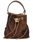 Versace Brown Satin Handbag