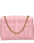 Versace Pink Leather Shoulder Bag