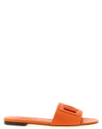 Dolce & Gabbana Orange Calfskin Slides