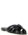 Saint Laurent Black Calfskin Slides