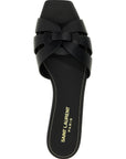 Saint Laurent Black Calfskin Slides