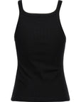 Fendi Black Cotton Sleeveles T-Shirt