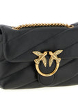 PINKO Black Lamb Leather Crossbody Bag