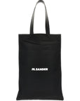 Jil Sander Black Cotton Tote Bag