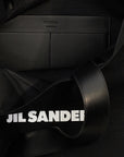 Jil Sander Black Cotton Tote Bag