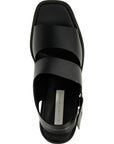 Stella McCartney Black Polyester Wedge Sandals