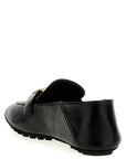 Fendi Black Lamb Leather Slip-On Loafers