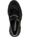 Alexander Wang Black Cowhide Slip-On Loafers