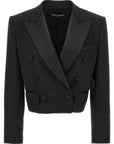 Dolce & Gabbana Black Virgin Wool Blazer